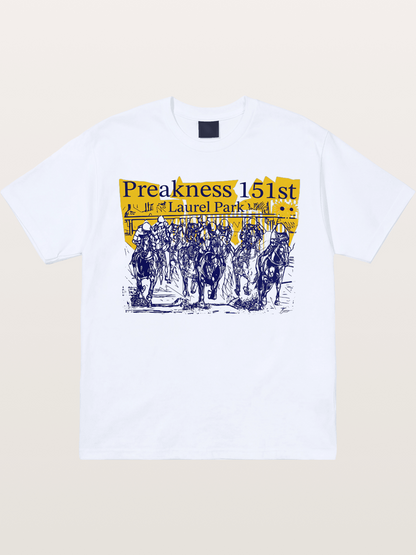 Preakness 151 Sketch Racing Art Gildan T-shirt