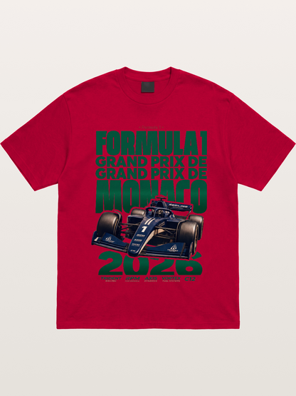 Navy Monaco F1 Grand Prix Art Gildan T-shirt