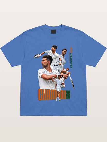 Djokovic French Open Champion Art Gildan T-shirt