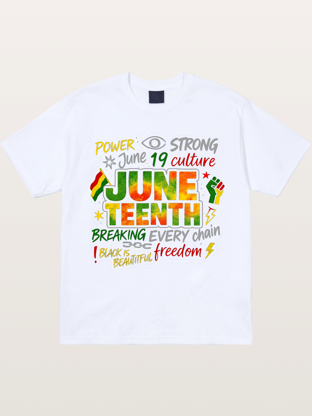 Juneteenth Breaking Every Chain Gildan T-shirt