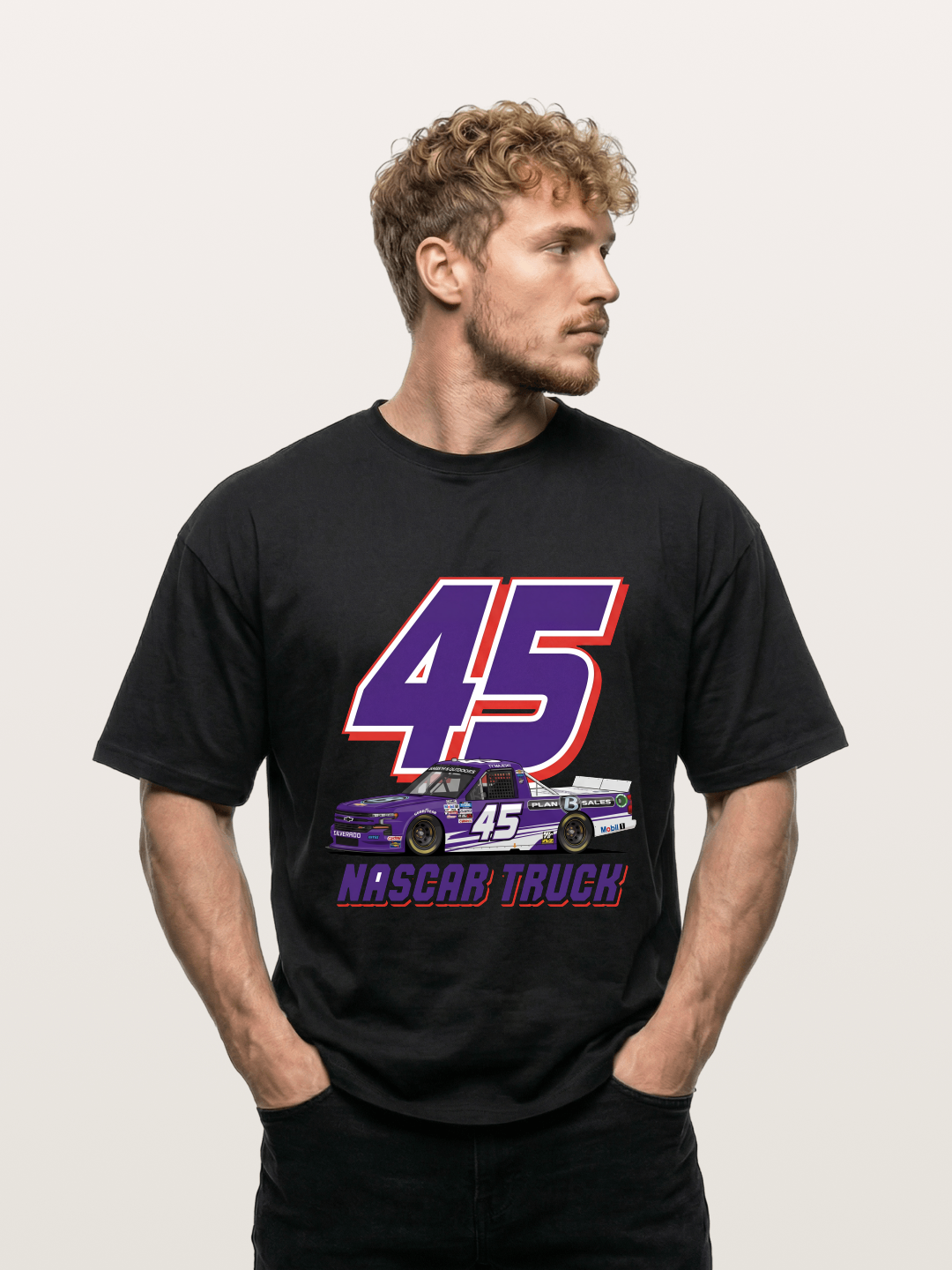 Purple 45 Racer Gildan T-shirt