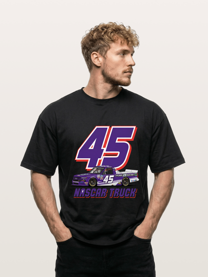 Purple 45 Racer Gildan T-shirt