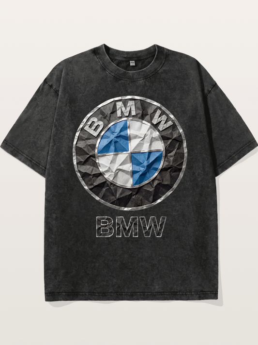 BMW Crumpled Paper Emblem Washed T-shirt