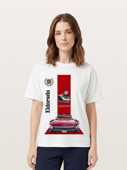 Red Convertible Cotton T-shirt