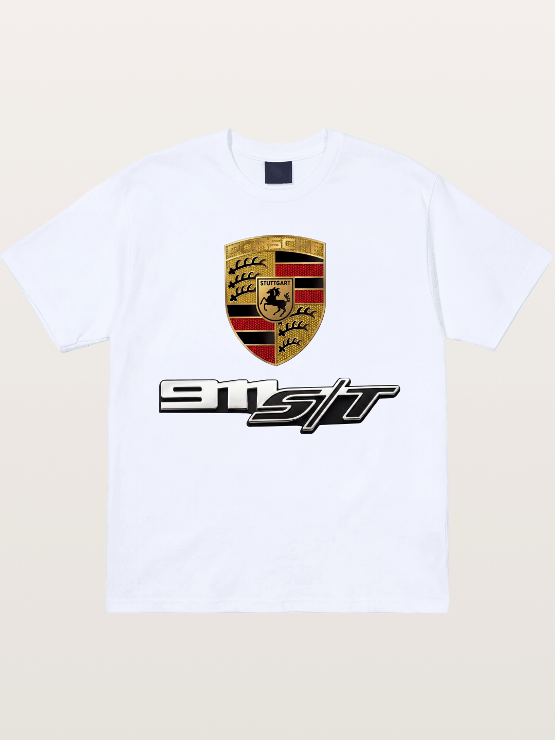 Porsche Crest With 911 ST Gildan T-shirt