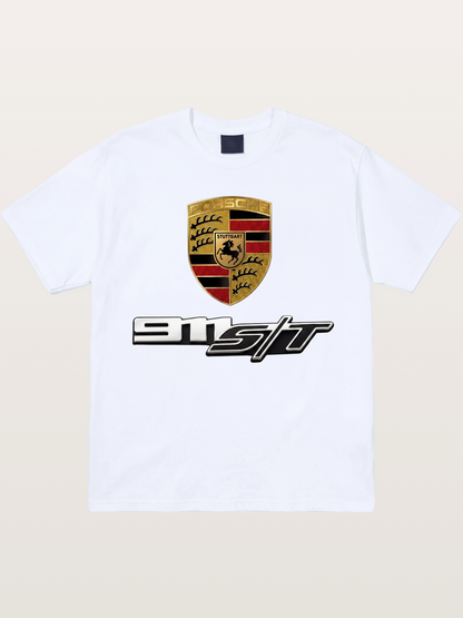 Porsche Crest With 911 ST Gildan T-shirt