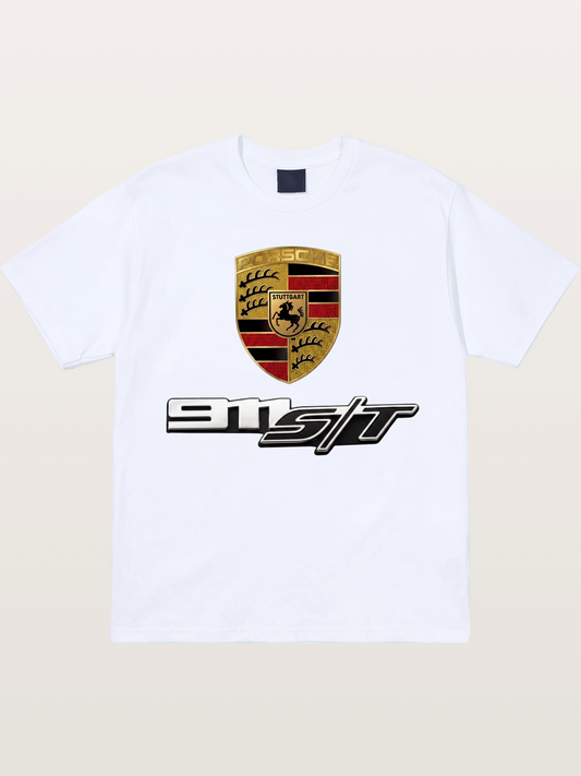Porsche Crest With 911 ST Gildan T-shirt