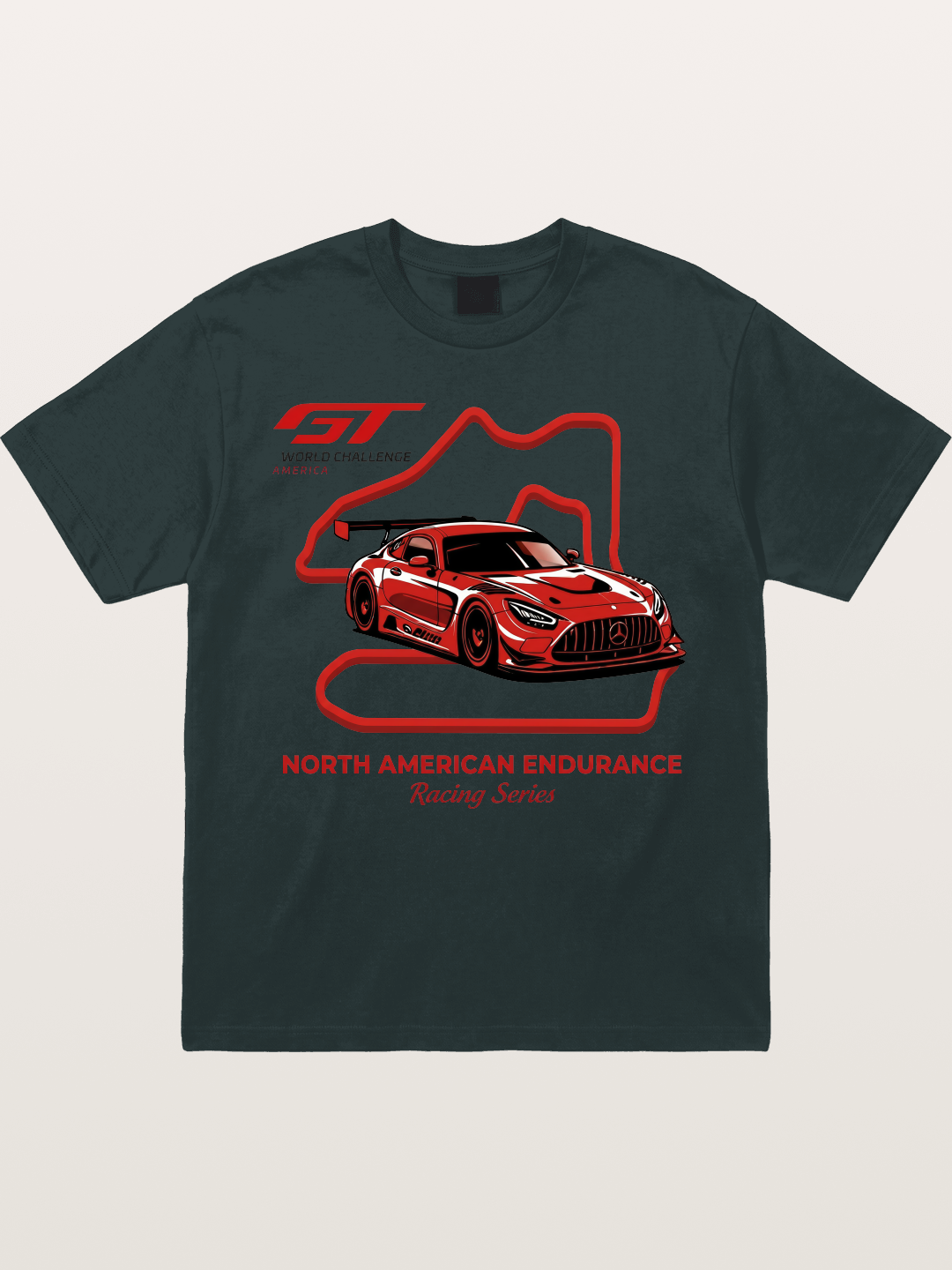 Mercedes AMG GT Race Track Art Gildan T-shirt