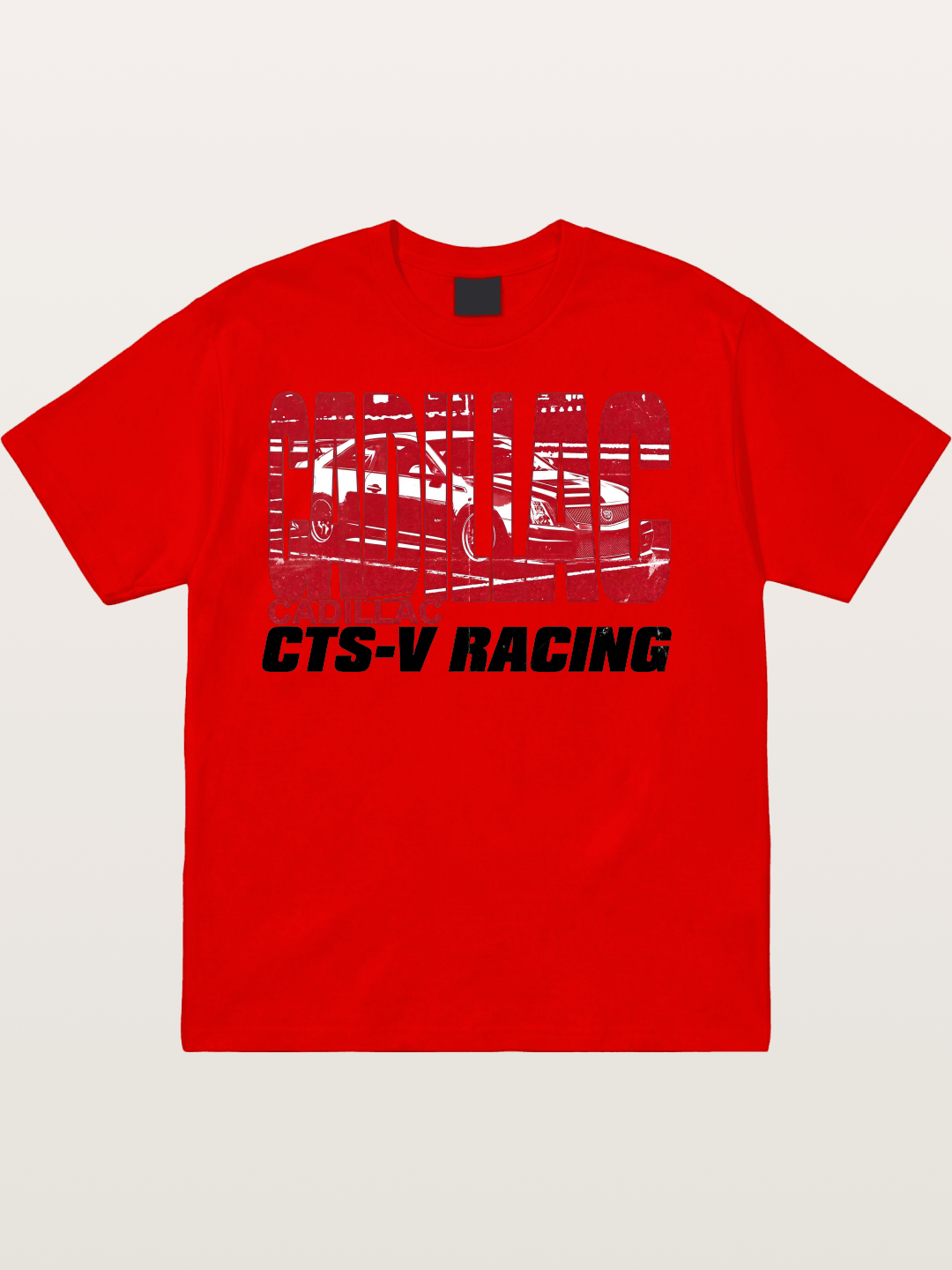 Cadillac CTS-V Racing Typography Cotton T-shirt