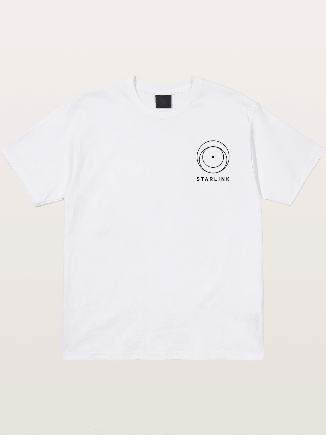 Starlink Orbit Minimal Logo Cotton T-shirt