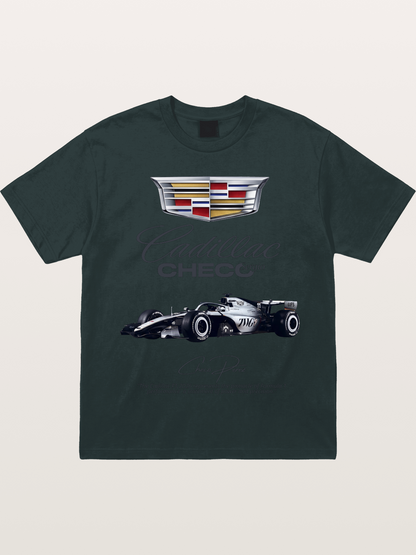 Checo Perez Cadillac F1 Print Gildan T-shirt