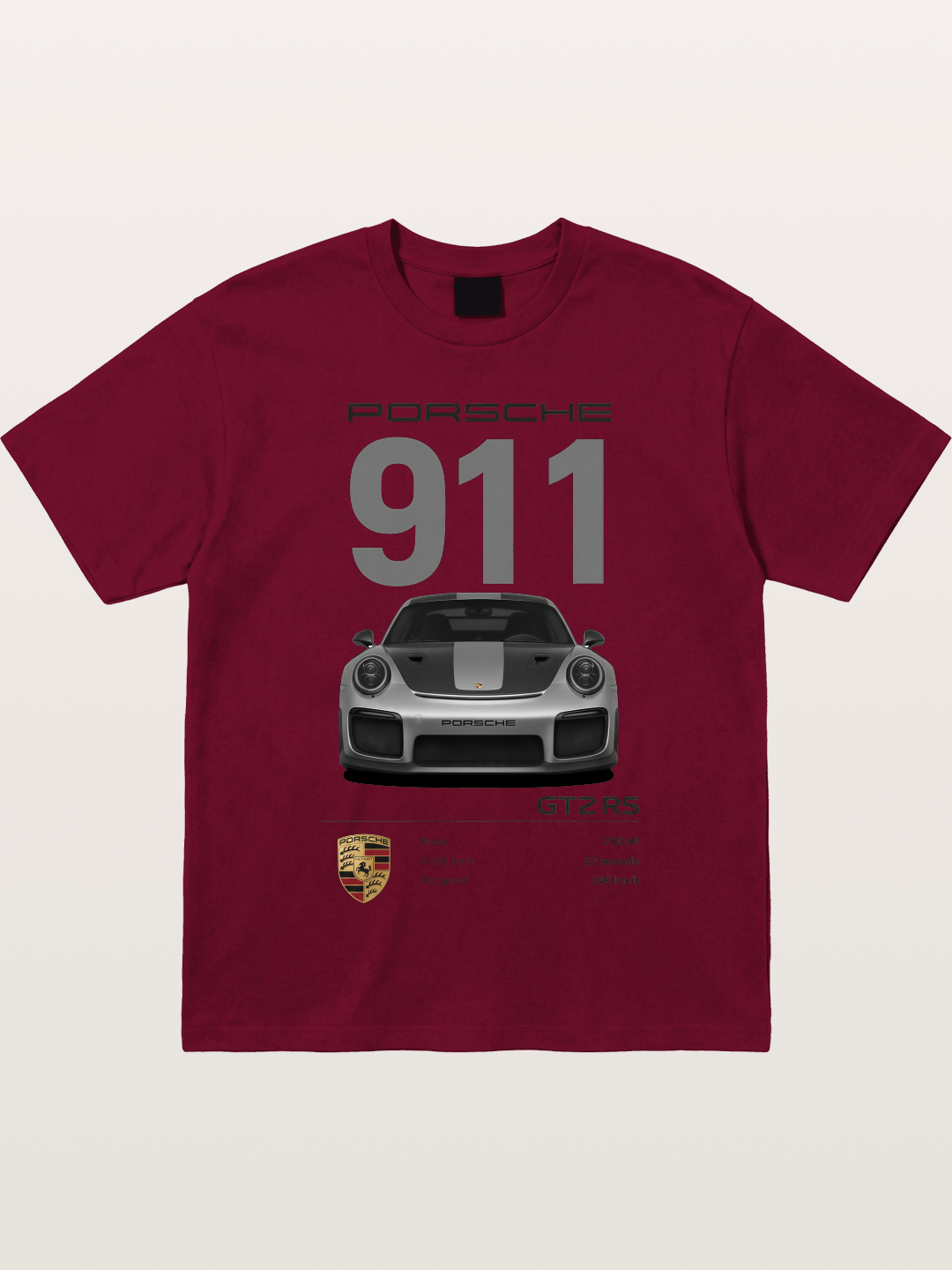 911 GT2 RS Spec Sheet Art Gildan T-shirt