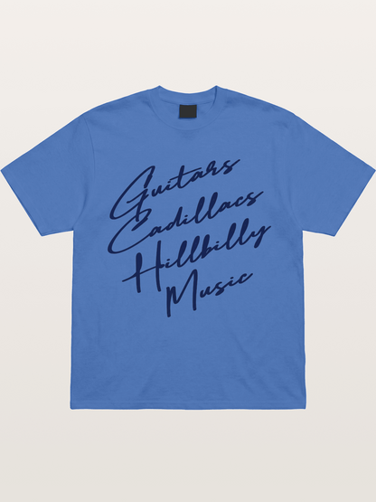 Guitars & Cadillacs Music Print Gildan T-shirt