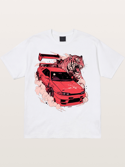 Red Drift Cotton T-shirt
