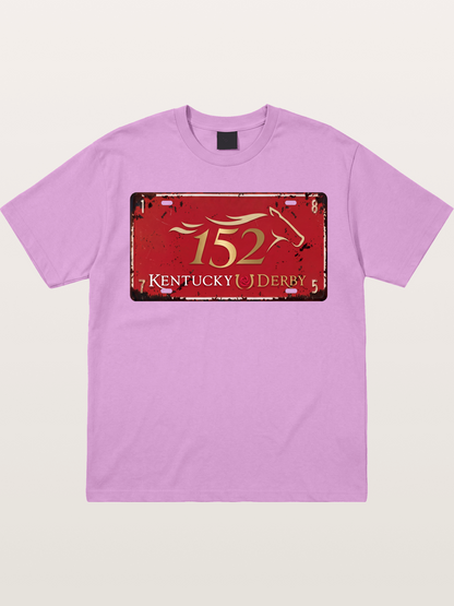 Kentucky Derby 152 License Plate Gildan T-shirt