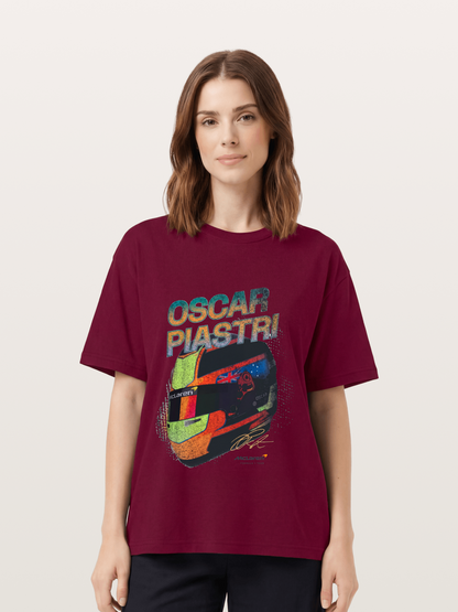 Oscar Piastri McLaren Helmet Gildan T-shirt