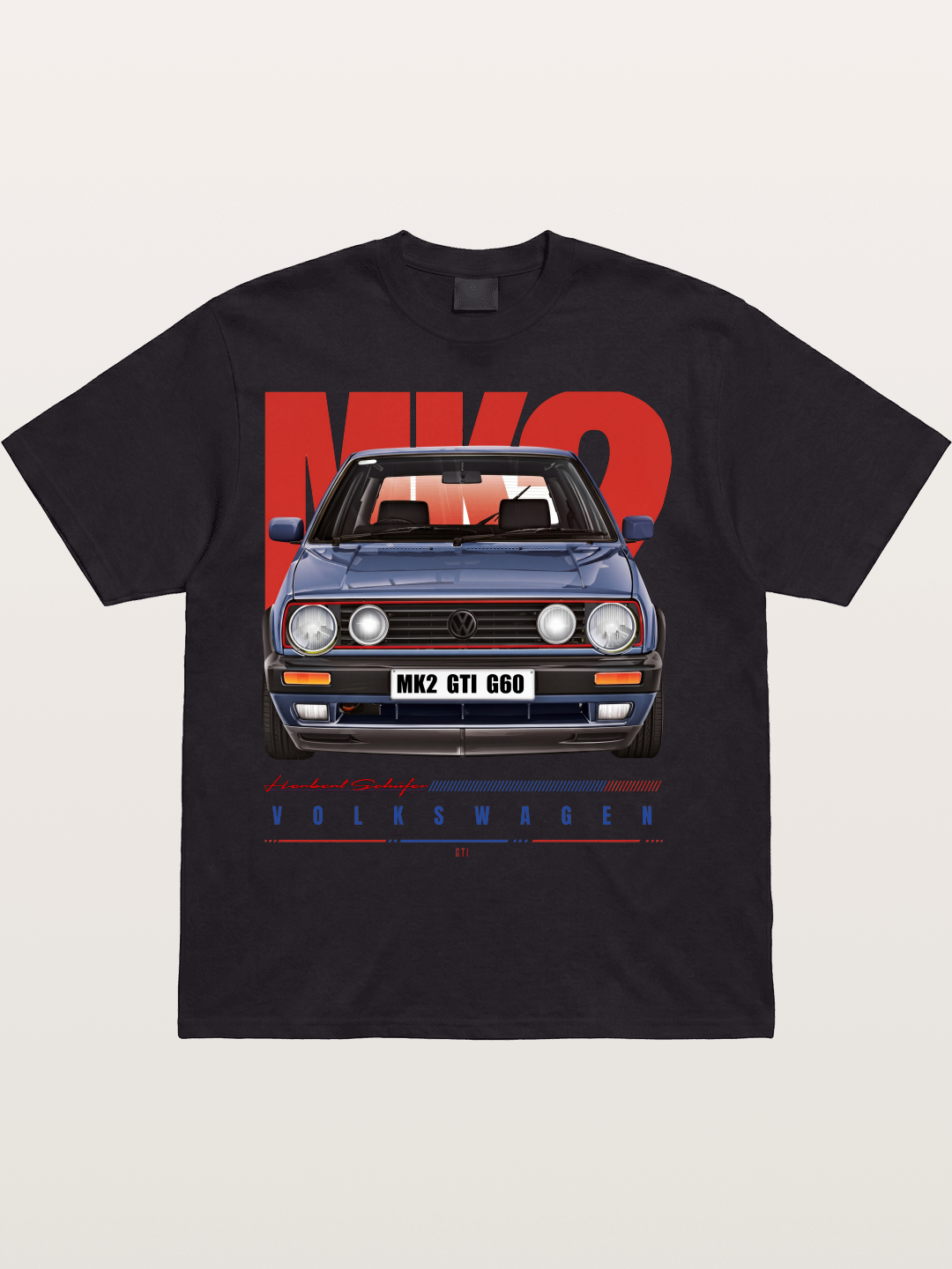 Volkswagen Golf MK2 GTI G60 Cotton T-shirt