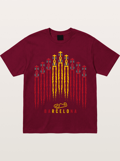 Barcelona GP Racing Column Streaks Gildan T-shirt