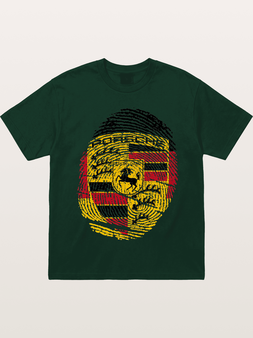 Porsche Crest Fingerprint Gildan T-shirt