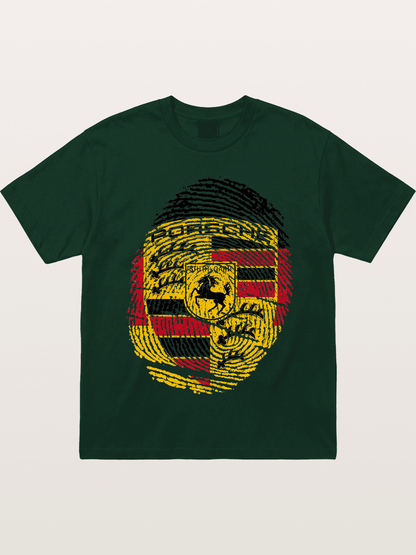 Porsche Crest Fingerprint Gildan T-shirt