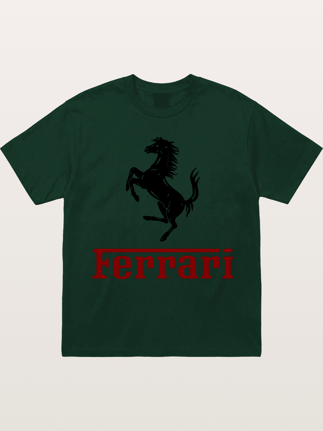 Ferrari Black Horse Logo Gildan T-shirt