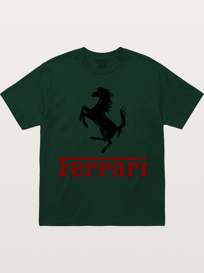 Ferrari Black Horse Logo Gildan T-shirt
