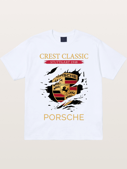 Porsche Stuttgart Tear Logo Gildan T-shirt