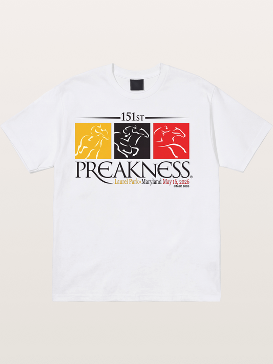 151st Preakness Race Minimal Poster Cotton T-shirt
