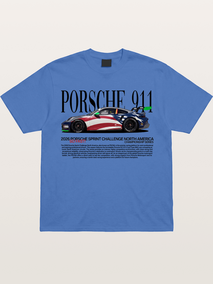 Porsche 911 Sprint Challenge Livery Gildan T-shirt