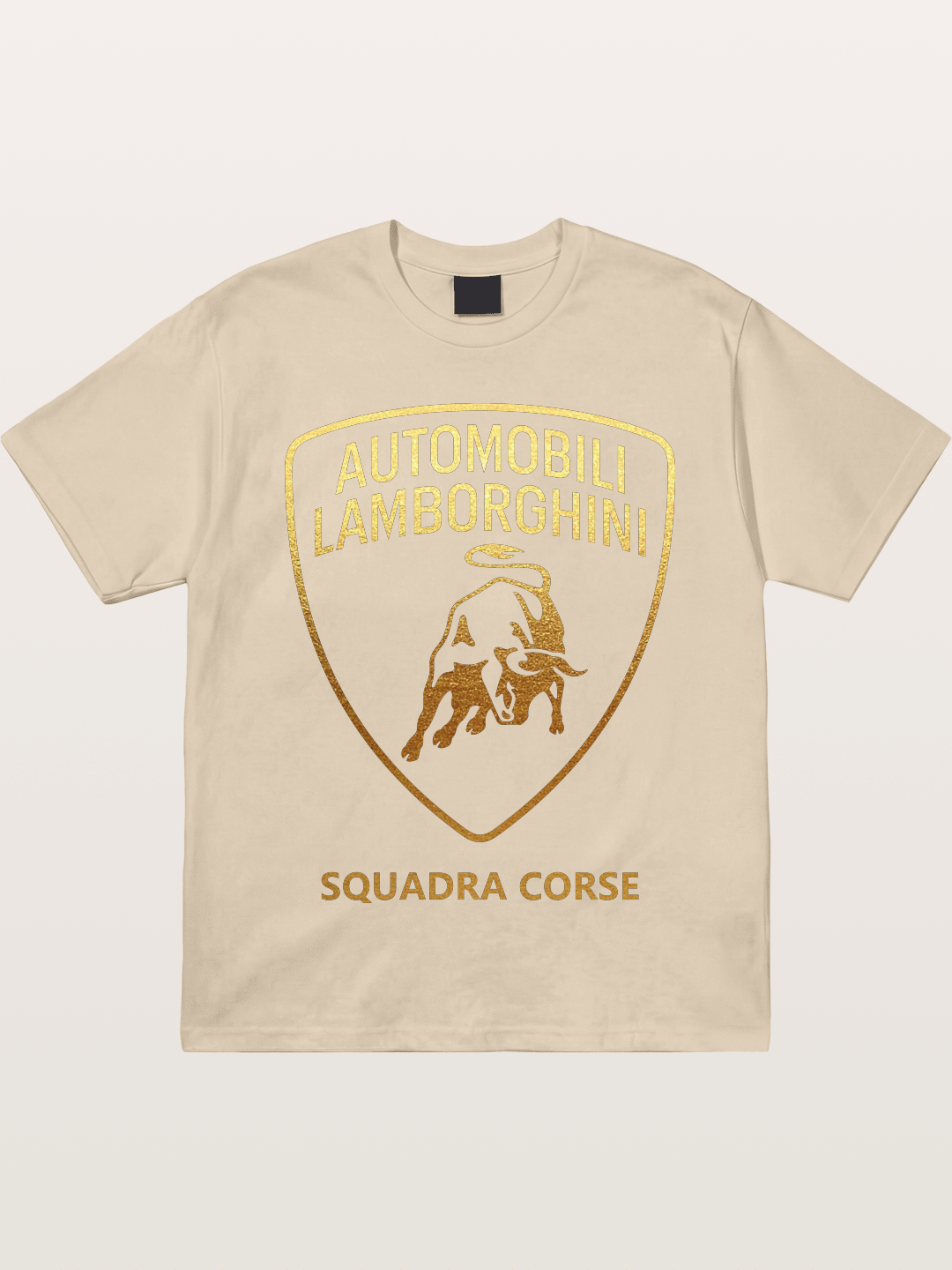 Lamborghini Squadra Corse Gold Shield Gildan T-shirt -----