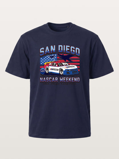 San Diego NASCAR Jet and Race Car Gildan T-shirt