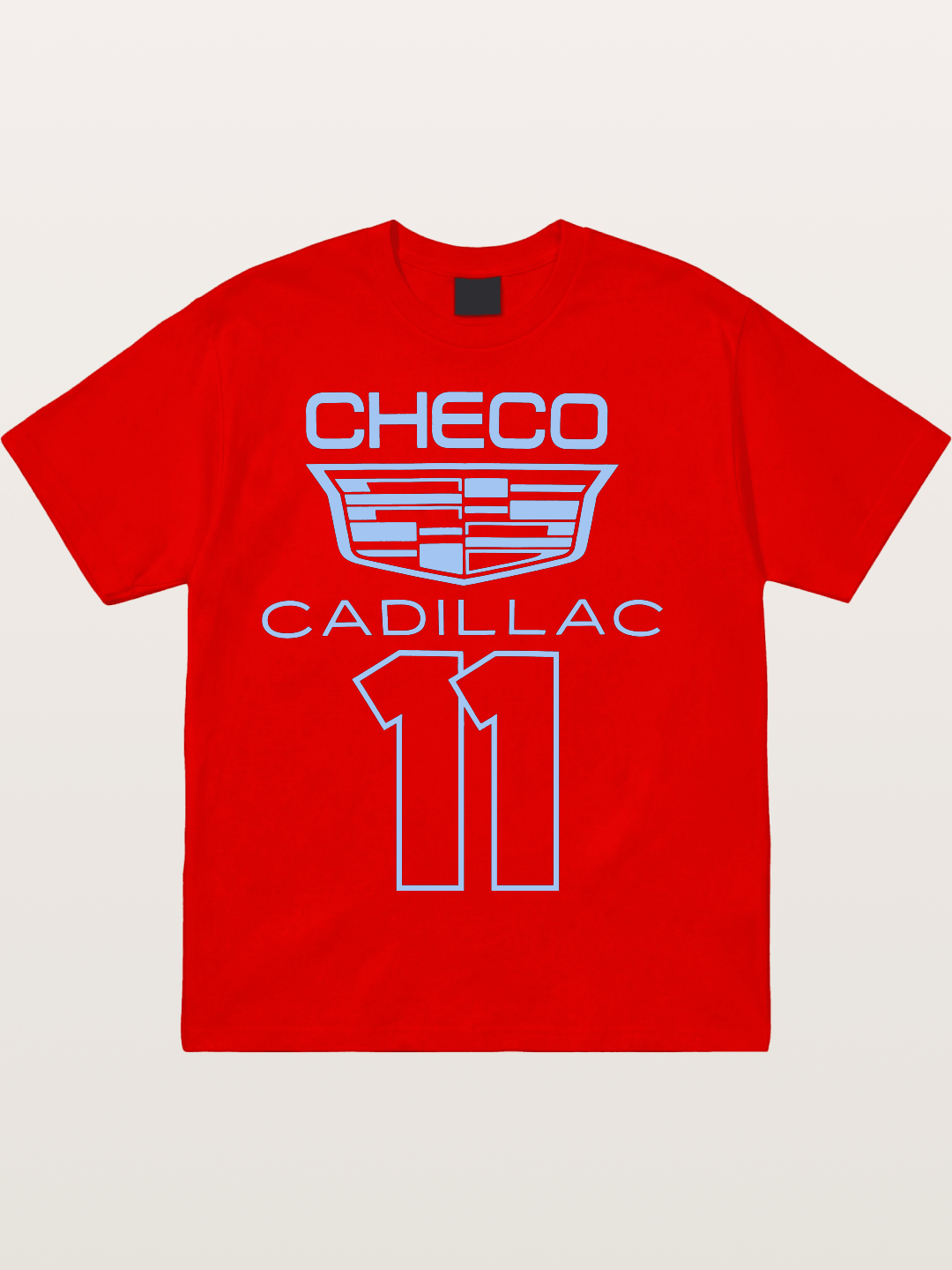 Checo Cadillac #11 Racing Emblem Cotton T-shirt