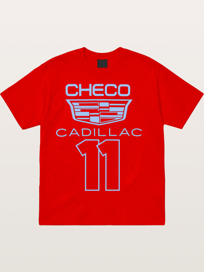 Checo Cadillac #11 Racing Emblem Cotton T-shirt