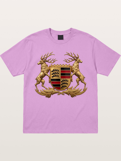 Porsche Crest Deer Artwork Gildan T-shirt