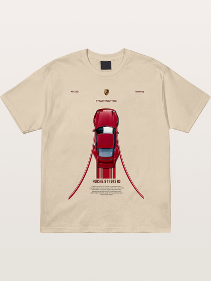 Porsche 911 GT3 RS Top View Gildan T-shirt