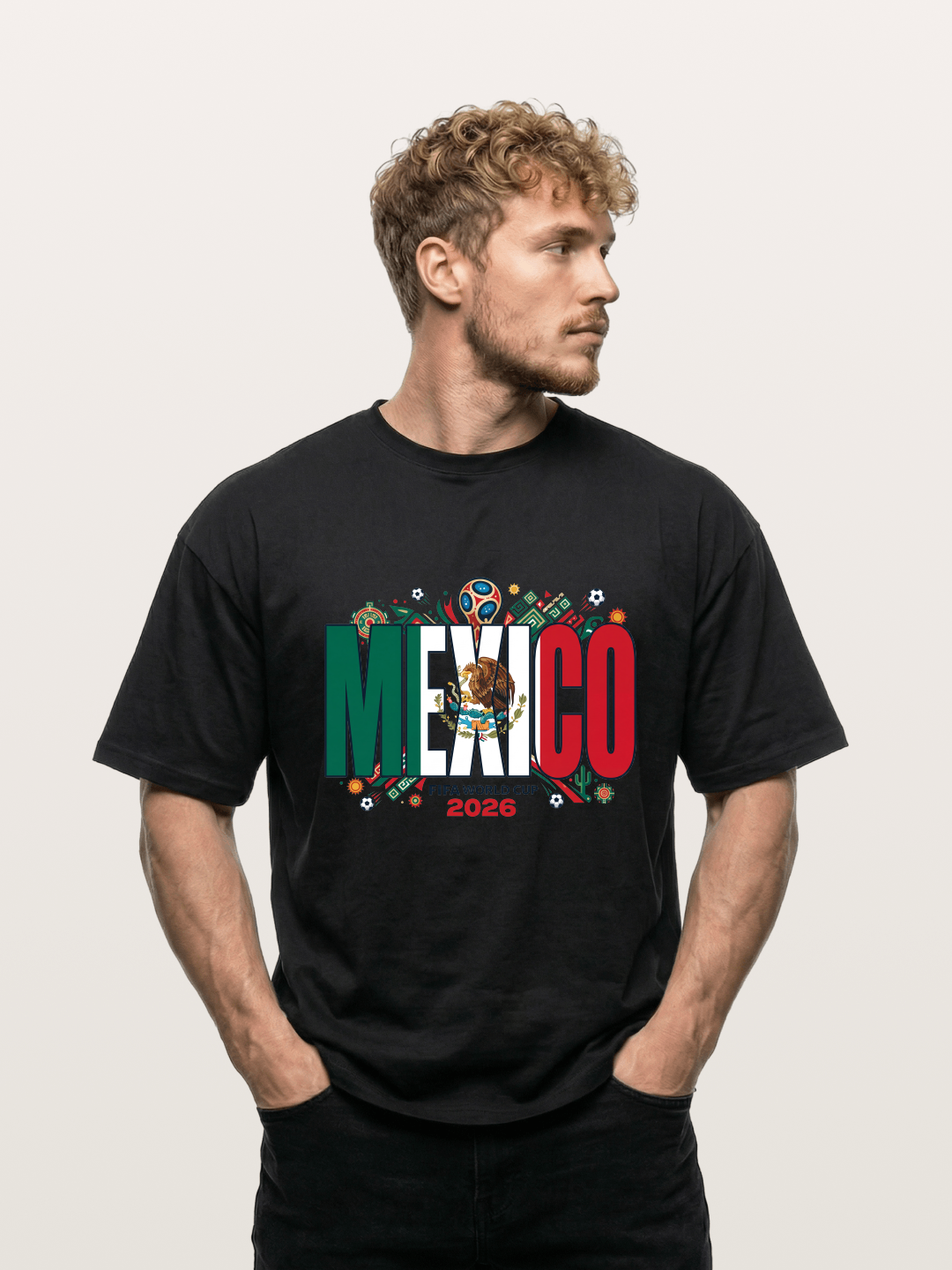 Mexico 2026 World Cup Lettering Gildan T-shirt