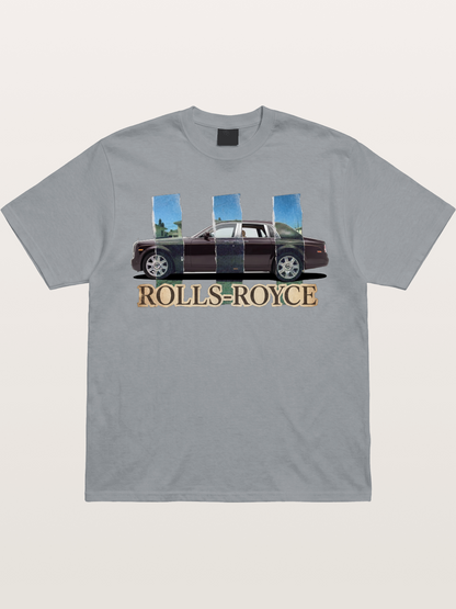 Torn Paper Rolls Royce Collage Gildan T-shirt
