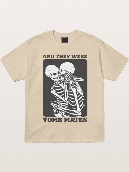 Tomb Mates Skeleton Couple Pride Gildan T-shirt