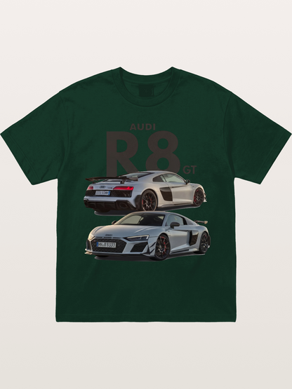Audi R8 GT Front Rear View Gildan T-shirt