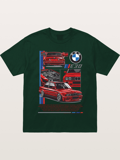 BMW E30 Multi Angle Collage Gildan T-shirt
