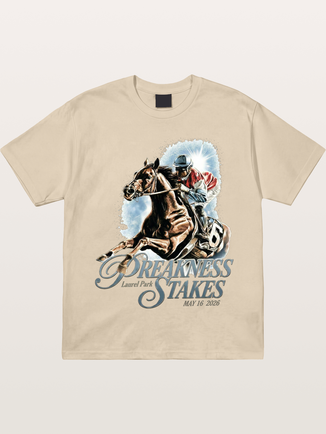 Preakness Stakes Jockey Poster Gildan T-shirt