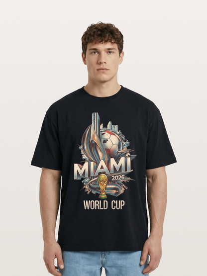 Miami World Cup 2026 Emblem Cotton T-shirt