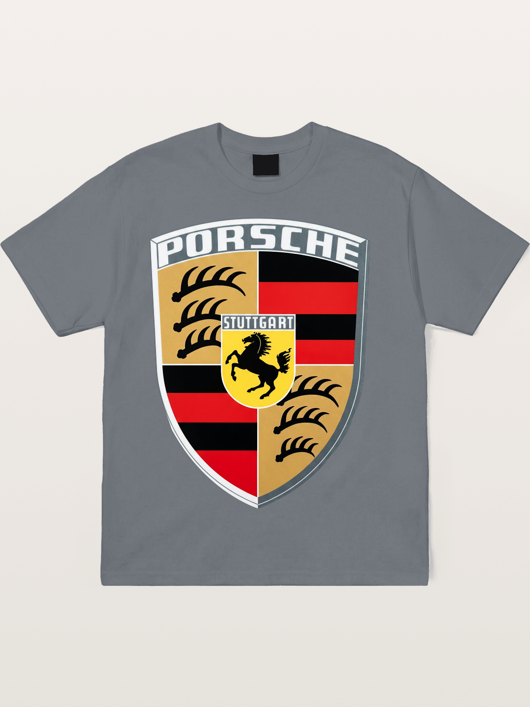 Porsche Crest Shield Design Cotton T-shirt