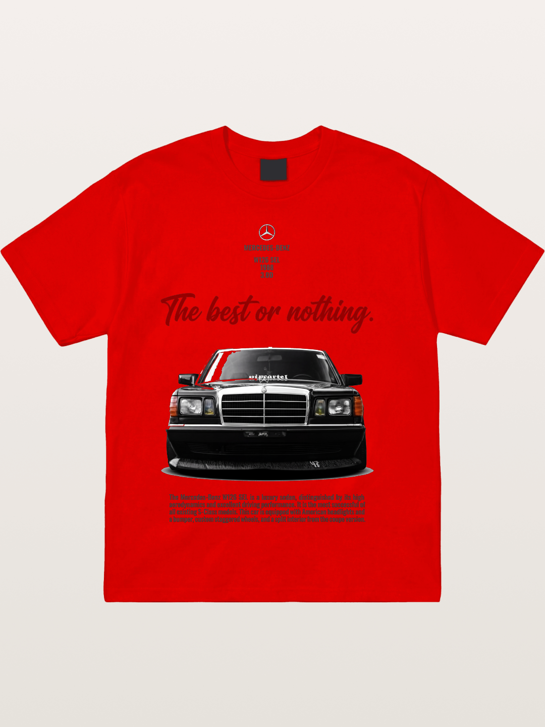 Mercedes W126 SEL Retro Cotton T-shirt
