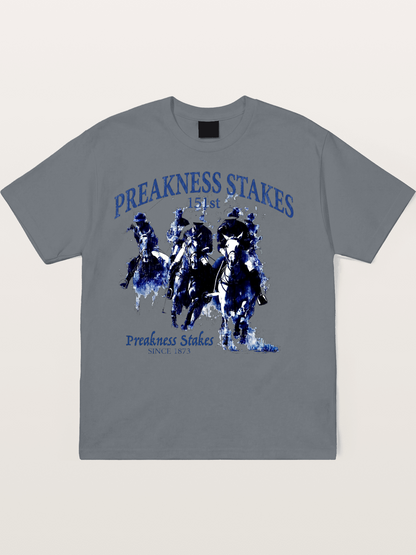 Preakness Stakes Watercolor Print Cotton T-shirt