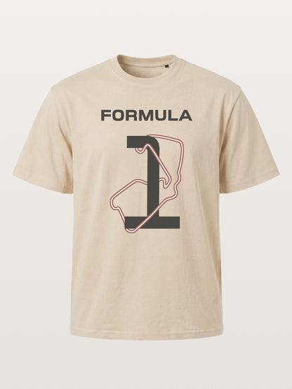 Formula 1 Silverstone Track Monogram Gildan T-shirt