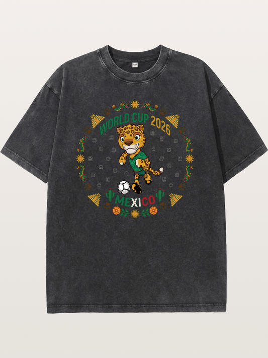 Mexico 2026 World Cup Mascot Washed T-shirt