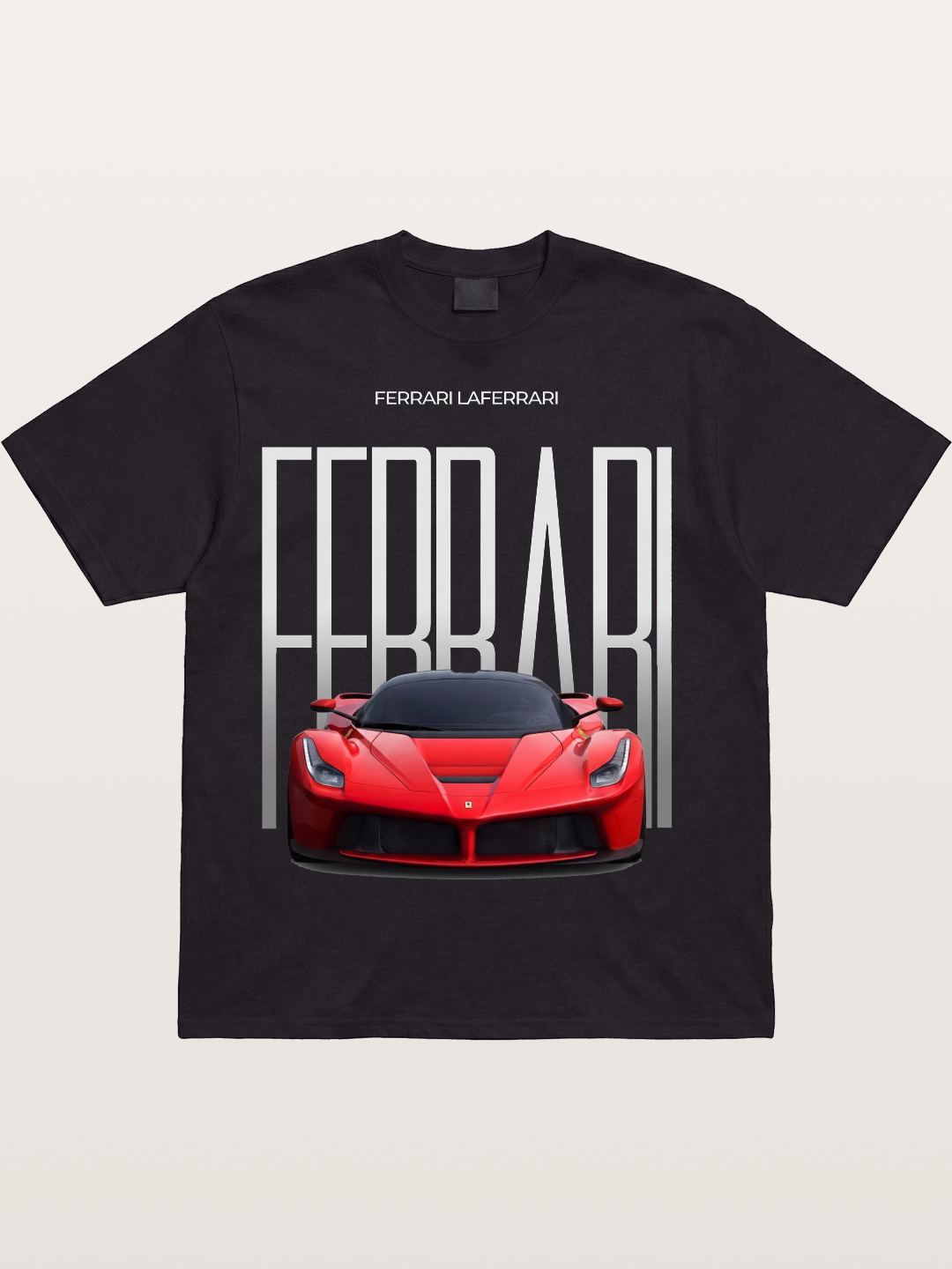 Red Ferrari LaFerrari Hypercar Cotton T-shirt