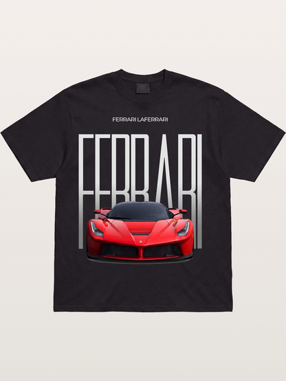 Red Ferrari LaFerrari Hypercar Cotton T-shirt
