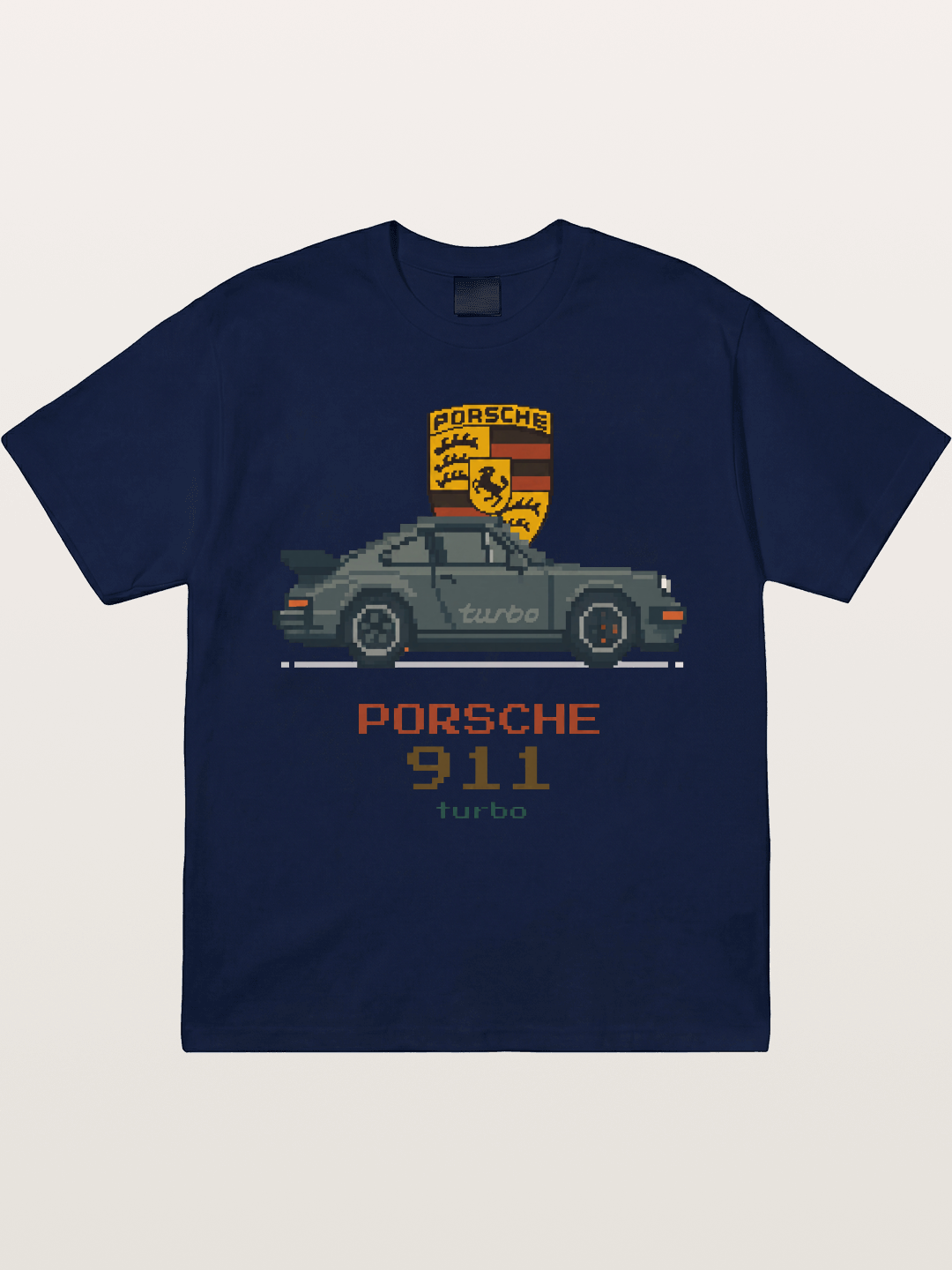 Porsche 911 Turbo Pixel Art Gildan T-shirt